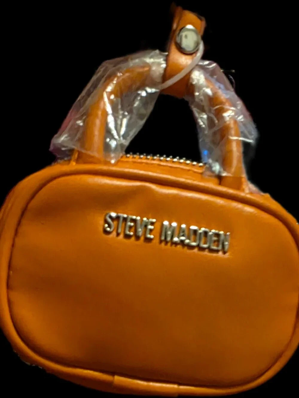 Steve Madden Brown Satchel w/Orange Pouch